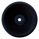 black andesite v shape sink honed NTRSTC11 D16 H6 top view