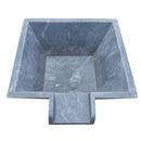 Bluestone marble natural stone pool cascade water bowl angle top