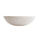 Botticino Marble Natural Stone Oval Shape Vessel Sink Honed side view
