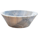 Natural Stone Bubble Gray Onyx Above Vanity Bathroom V Shape Sink (D)16" (H)6" side view