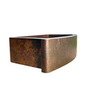 Copper Farmhouse Sink, Rounded Front Single Well-Daxa
