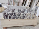 Calacatta Viola Marble Wall-mount Bathroom Vanity Ribbed Textured Front (W)18" (L)32"