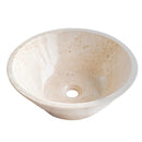 Cappuccino Beige Marble V-Shape Tapered Sink Polished angle view