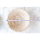 Cappuccino Beige Marble V-Shape Tapered Sink Polished diameter measure view