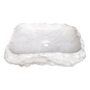Carrara Marble Stone Rustic Vessel Sink NTRSTC15 random size angle view