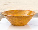 Golden Sienna Travertine vessel sink V-shape tapered EGEGSTPO165 D16 H6 side view