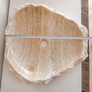 honey onyx stone rustic vessel sink NTRVS21 random size top width measure view