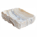 Honey onyx natural stone rectangular sink NTRSTC55 W13 L16 H5.5 angle view