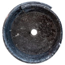 Natural Stone Black Marble Design Above Vanity Bathroom Sink Polished (D)16" (H)6" top product view