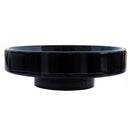 Toros Black Marble Above Vanity Designer Bathroom Sink Middle Drain Cap (D)16" (H)6" product shot side view