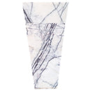 New York white marble cone shape pedestal sink NTRVS25 L16 W16 H 36 side view