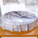 New York white marble vessel sink NTRVS09 W16 L26 H5 angle view