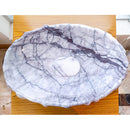 New York white marble vessel sink NTRVS09 W16 L26 H5 top view2