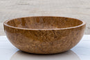 Noce Brown Travertine Natural Stone Above-vanity Bathroom Sink Polished (D)16" (H)6" side view