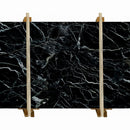 Petroleum green marble slabs polished 2cm packed on wooden bundles product shot