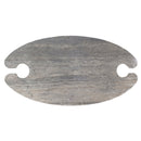 Silver Travertine Vein-cut Coffee Table Conic legs Honed (W)24" (L)48" (H)16" tabletop top view
