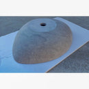 Sirius Gray Marble Above Vanity Bathroom Vessel Sink Honed (W)22" (D)18" (H)5.5" back side view