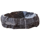 Toros Black Natural Stone Marble Rustic Above Vanity Bathroom Sink random size side view