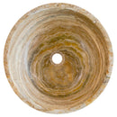 Traonyx Natural Stone Above Vanity Bathroom Sink Honed (D)16" (H)6" product shot top view