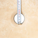 Troia Light Travertine Natural Stone Pumpkin Shape Above Vanity Bathroom Vessel Sink drain hole measure view