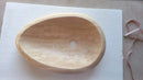 Troia Light Travertine Natural Stone Teardrop Shape Above Vanity Bathroom Vessel Sink (W)14" (L)20" (H)5" top view