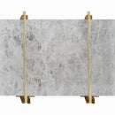 Tundra Grey marble slabs polished packed on wooden bundle product shot
