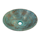 Green Patina Drop in Bathroom Sink -Coda