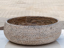 Valencia Travertine Above Vanity Bathroom Sink Rustic Sand-blasted (D)16" (H)6" EGEVTTR1672 D16 H6 side view