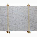 blue whisper marble slabs polished 2cm packed on wooden bundles front view