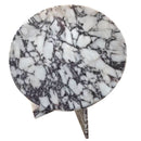 calacatta viola marble coffee table marble legs round top D24 H16 angle view