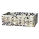 Calacatta Viola Marble Wall-mount Bathroom Vanity Sink Fluted Front (W)19.5" (L)31.5" (H)10" angle view