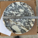 Calacatta Viola Marble Natural Stone Round Above Vanity Bathroom Sink Polished (D)15.5" (H)4.5" diameter measure view