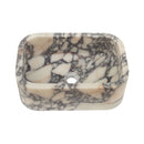 Calacatta Viola Real Marble Rectangular Sink bathroom sink angle view