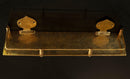 Handmade Solid Brass Hammered Floating Wall Shelf