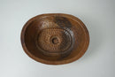 Hammered Rustic Aged Copper Bathroom Vessel Sink