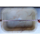 European Sugar Marble Sink Natural Stone Rectangular sink length measure view