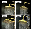 Unlacquered Brass Exposed Shower Set - Shower Tub Faucet for a Luxurious Bath Experience