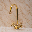 Unlacquered Brass Bathroom Sink Faucet