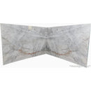 moonlight grey marble slabs polished 2cm bookmatching 2 slabs front view