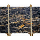 nero picasso black marble slabs polished 2cm packed on wooden bundl