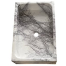 New York Marble Rectangular Wall-mount Bathroom Sink Polished (W)16" (L)24" (H)5" top view