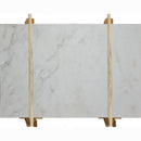 oliva white marble slabs polished 2cm packed on wooden bundle front view