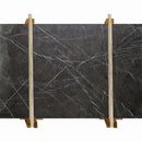 pietra grey marble slabs polished 2cm packed on wooden bundle front view