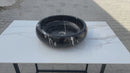 Toros Black Marble Above Vanity Bathroom Vessel Sink Polished (D)16" (H)5" 360 view