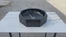 Toros Black Marble Octagon Above-vanity Bathroom Sink Polished (D)16" (H)5" 360 view