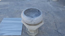 sirius silver marble vessel sink TMS21 360 view