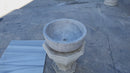 Sirius Silver Marble Natural Stone Above Vanity or Drop-in Bathroom Sink (D)16" (H)6" 360 video