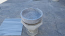 Natural Stone Sirius Silver Marble Above Vanity Bathroom Vessel Sink (D)16" (H)6" TMS20 360 view