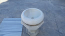 carrara white marble vessel sink TMS16 360 view