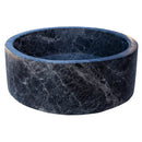 Natural Stone Sirius Black Marble Above Vanity Bathroom Sink Polished side view